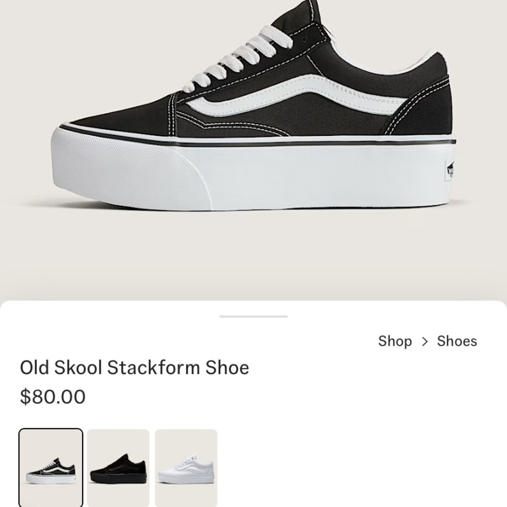 Women’s platform vans